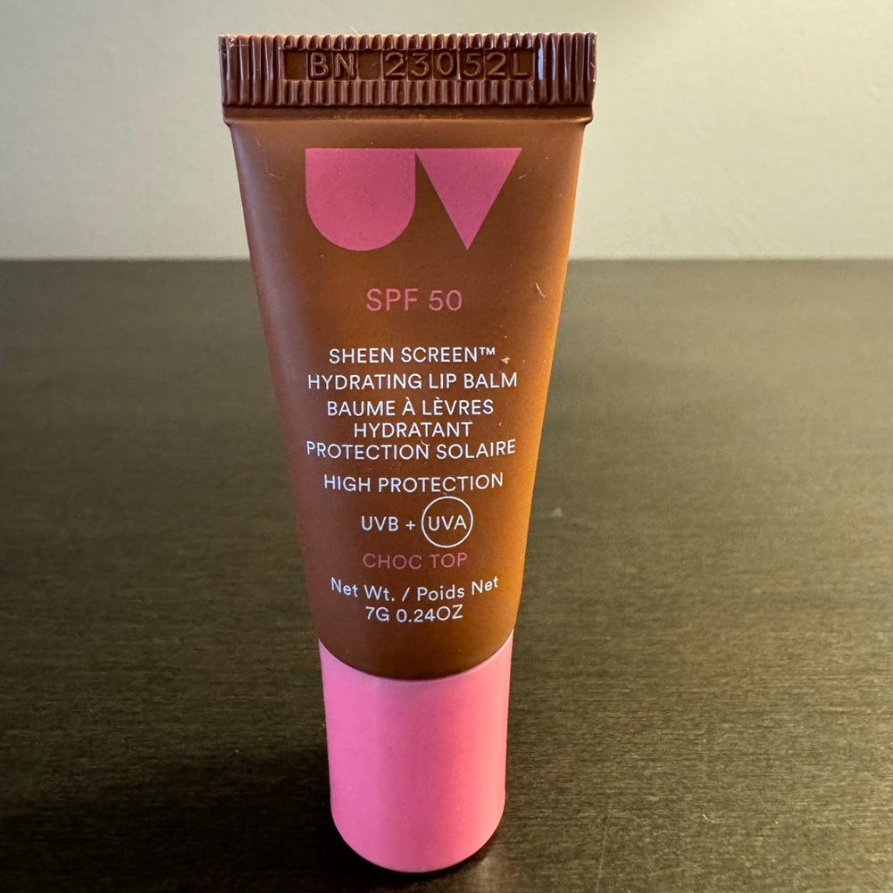 Ultra Violette Sheen Screen Hydrating Lip Balm SPF50 Choc Top 7 ml Travel Size